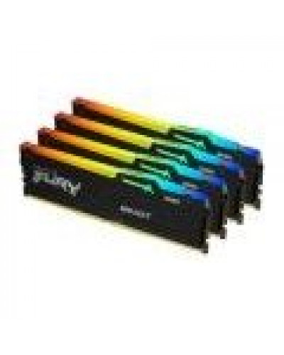 Память для настольных компьютеров Kingston FURY 64GB (4x16GB) DDR5 5200MHz Beast Black RGB (KF552C40BBAK4-64)