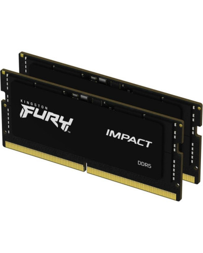 Память для ноутбуков Kingston FURY 32GB (2x16GB) DDR5 6400MHz Impact Black (KF564S38IBK2-32)