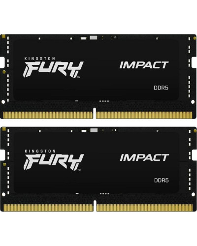 Память для ноутбуков Kingston FURY 32GB (2x16GB) DDR5 6400MHz Impact Black (KF564S38IBK2-32)