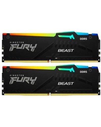 Пам'ять для настільних комп'ютерів Kingston FURY 64 GB (2x32GB) DDR5 6000 MHz Beast RGB EXPO (KF560C36BBEAK2-64)