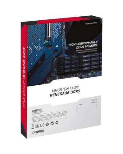 Память для настольных компьютеров Kingston FURY 32 GB (2x16GB) DDR5 7200 MHz Renegade Silver/Black (KF572C38RSK2-32)