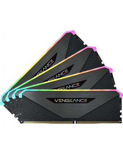 Пам'ять для настільних комп'ютерів Corsair 32 GB (4x8GB) DDR4 3600 MHz Vengeance RGB RT (CMN32GX4M4Z3600C18)