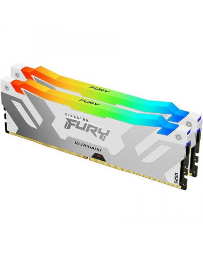 Память для настольных компьютеров Kingston FURY 32 GB (2x16GB) DDR5 6000 MHz Renegade RGB White/Silver (KF560C32RWAK2-32)