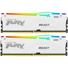 Память для настольных компьютеров Kingston FURY 64 GB (2x32GB) DDR5 5600 MHz Beast RGB EXPO White