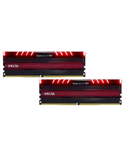 Память для настольных компьютеров TEAM 32 GB (2x16GB) DDR4 3000 MHz Delta Red LED (TDTRD432G3000HC16CDC01)