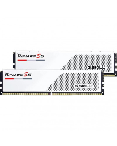 Пам'ять для настільних комп'ютерів G.Skill 96 GB (2x48GB) DDR5 5200 MHz Ripjaws S5 Matte White (F5-5200J4040A48GX2-RS5W)