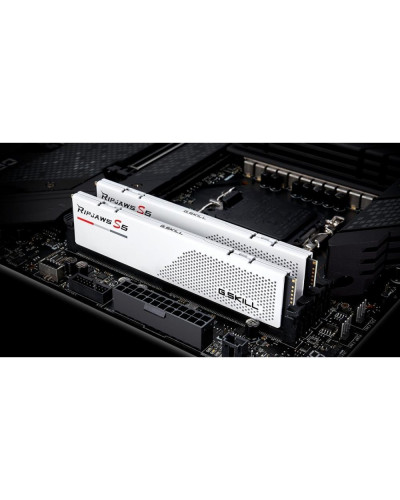 Пам'ять для настільних комп'ютерів G.Skill 96 GB (2x48GB) DDR5 5200 MHz Ripjaws S5 Matte White (F5-5200J4040A48GX2-RS5W)