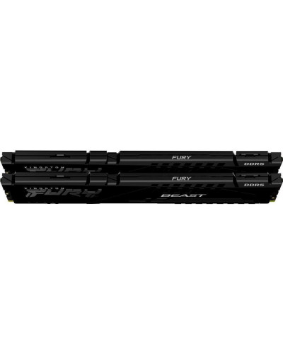 Пам'ять для настільних комп'ютерів Kingston FURY 64 GB (2x32GB) DDR5 6400 MHz Beast Black (KF564C32BBK2-64)