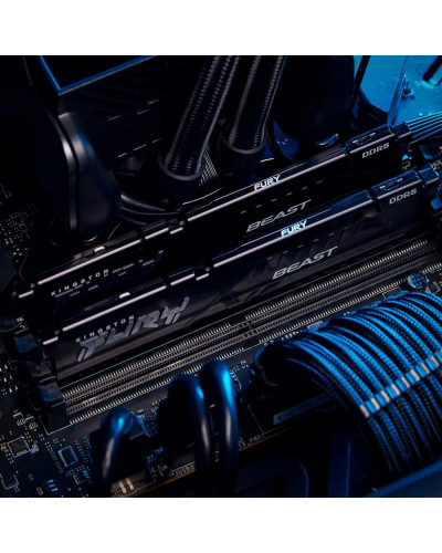 Пам'ять для настільних комп'ютерів Kingston FURY 64 GB (2x32GB) DDR5 6400 MHz Beast Black (KF564C32BBK2-64)