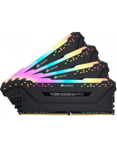 Пам'ять для настільних комп'ютерів Corsair 32 GB (4x8GB) DDR4 3600 MHz Vengeance RGB Pro Black (CMW32GX4M4D3600C18)