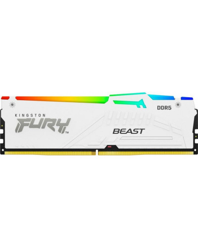 Пам'ять для настільних комп'ютерів Kingston FURY 32 GB DDR5 5200 MHz Beast RGB EXPO White (KF552C36BWEA-32)