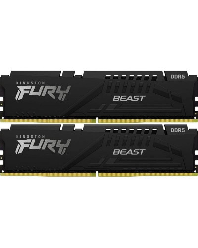 Память для настольных компьютеров Kingston FURY 64GB (2x32GB) DDR5 6000MHz Beast Black XMP (KF560C40BBK2-64)