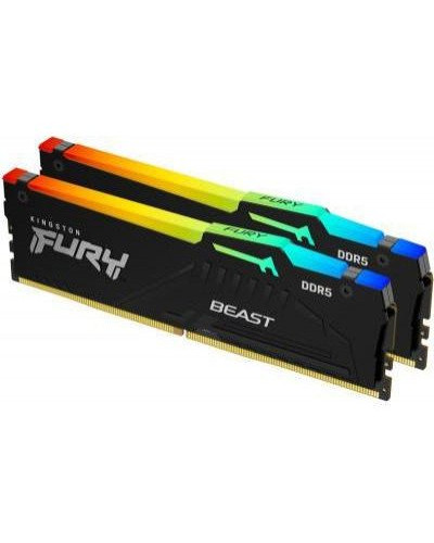 Память для настольных компьютеров Kingston FURY 64GB (2x32GB) DDR5 5600MHz Beast RGB (KF556C40BBAK2-64)