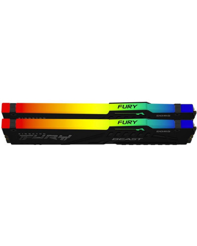 Память для настольных компьютеров Kingston FURY 32 GB (2x16GB) DDR5 6000 MHz FURY Beast RGB (KF560C36BBEAK2-32)