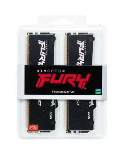 Память для настольных компьютеров Kingston FURY 32 GB (2x16GB) DDR5 6000 MHz FURY Beast RGB (KF560C36BBEAK2-32)