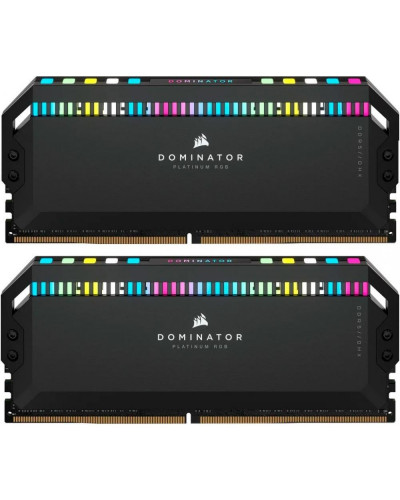 Память для настольных компьютеров Corsair 32GB (2x16GB) DDR5 6000MHz Dominator Platinum RGB Black (CMT32GX5M2B6000C30)