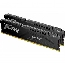 Память для настольных компьютеров Kingston FURY 32GB (2x16GB) DDR5 4800MHz Beast Black (KF548C38BBK2-32)