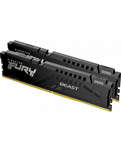 Память для настольных компьютеров Kingston FURY 32GB (2x16GB) DDR5 4800MHz Beast Black (KF548C38BBK2-32)