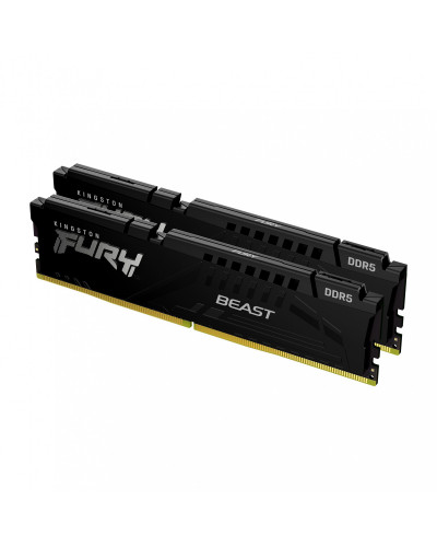 Память для настольных компьютеров Kingston FURY 32GB (2x16GB) DDR5 4800MHz Beast Black (KF548C38BBK2-32)