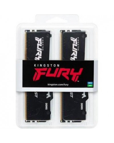 Пам'ять для настільних комп'ютерів Kingston FURY 32 GB (2x16GB) DDR5 5600 MHz Beast RGB (KF556C40BBAK2-32)