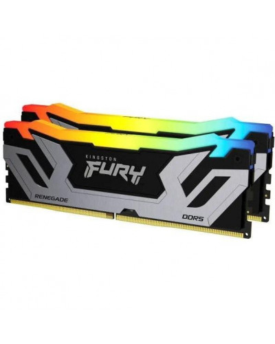 Пам'ять для настільних комп'ютерів Kingston FURY 48 GB (2x24GB) CUDIMM DDR5 8400 MHz Renegade Silver/Black RGB (KF584CU40RSAK2-48)