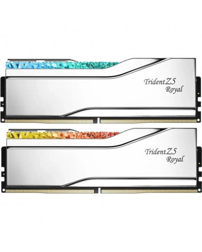Пам'ять для настільних комп'ютерів G.Skill 96 GB (2x48GB) DDR5 6400 MHz Trident Z5 Royal Silver (F5-6400J3239F48GX2-TR5S)