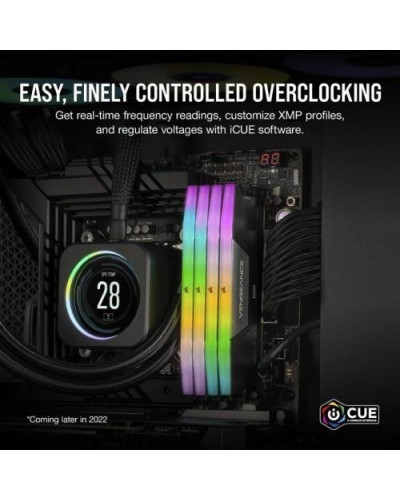 Пам'ять для настільних комп'ютерів Corsair 32 GB (2x16GB) DDR5 5200 MHz Vengeance RGB (CMH32GX5M2B5200C40)