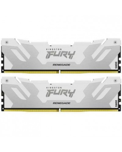 Память для настольных компьютеров Kingston FURY 32 GB (2x16GB) DDR5 6000 MHz Renegade White/Silver (KF560C32RWK2-32)