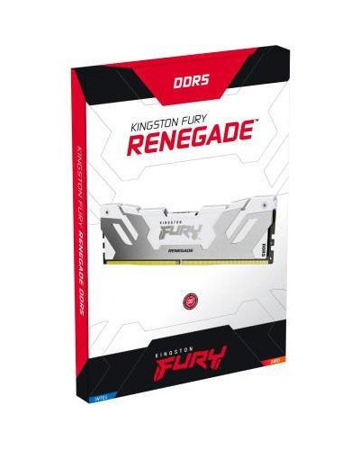 Память для настольных компьютеров Kingston FURY 32 GB (2x16GB) DDR5 6000 MHz Renegade White/Silver (KF560C32RWK2-32)