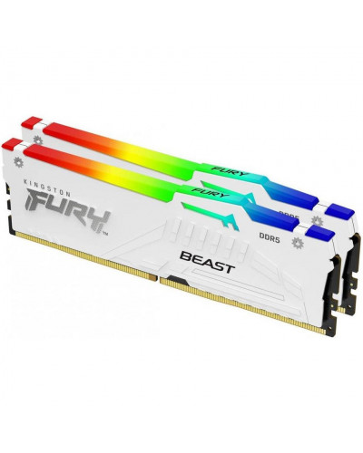 Пам'ять для настільних комп'ютерів Kingston FURY 32 GB (2x16GB) DDR5 6000 MHz Beast RGB EXPO White (KF560C30BWEAK2-32)