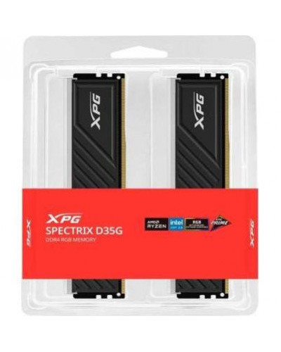 Пам'ять для настільних комп'ютерів ADATA 64 GB (2x32GB) DDR4 3600 MHz XPG Spectrix D35G RGB Black (AX4U360032G18I-DTBKD35G)