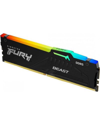 Пам'ять для настільних комп'ютерів Kingston FURY 32 GB (2x16GB) DDR5 5600 MHz FURY Beast RGB (KF556C36BBEAK2-32)