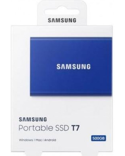 SSD накопичувач Samsung T7 500 GB Indigo Blue (MU-PC500H/WW)
