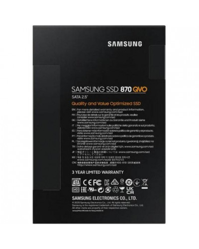 SSD накопичувач Samsung 870 QVO 4 TB (MZ-77Q4T0BW)