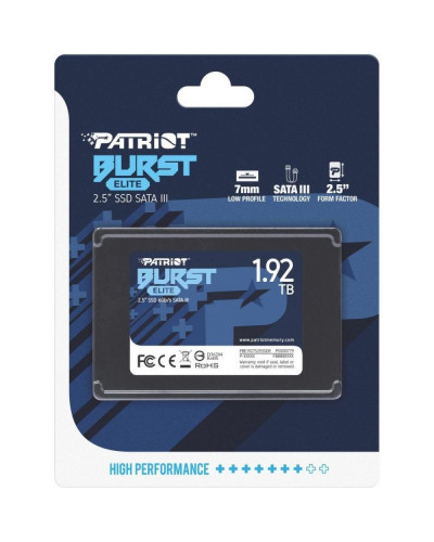 SSD накопичувач PATRIOT Burst Elite 1.92 TB (PBE192TS25SSDR)