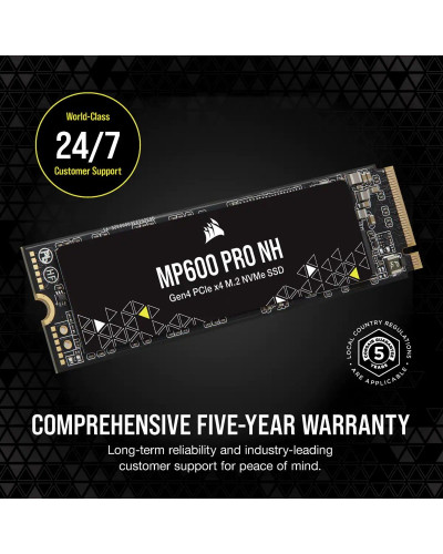 SSD накопичувач Corsair MP600 PRO NH 4 TB (CSSD-F4000GBMP600PNH)