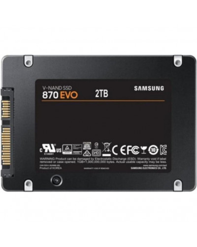 SSD накопичувач Samsung 870 EVO 2 TB (MZ-77E2T0B/EU)