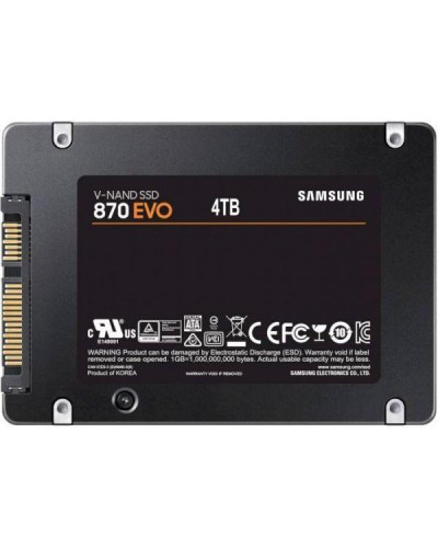 SSD накопичувач Samsung 870 EVO 4 TB (MZ-77E4T0B/EU)