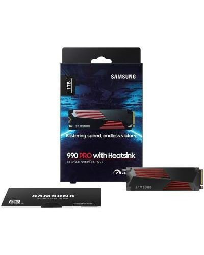 SSD накопичувач Samsung 990 PRO Heatsink 1TB (MZ-V9P1T0GW)