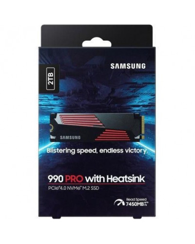 SSD накопичувач Samsung 990 PRO with Heatsink 2 TB (MZ-V9P2T0CW)