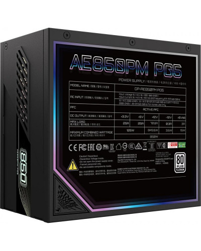 Блок живлення GIGABYTE AE850PM PG5 850W Black (GP-AE850PM PG5)