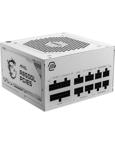 Блок живлення MSI MAG A850GL PCIE5 WHITE (4711377115391)