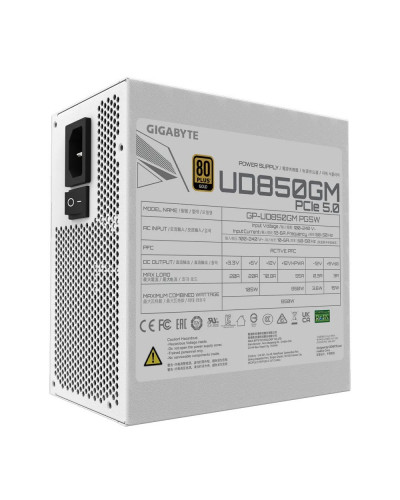 Блок живлення GIGABYTE UD850GM PG5 White (GP-UD850GM-PG5W)