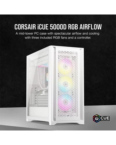 Корпус Corsair iCUE 5000D RGB Airflow White (CC-9011243-WW)