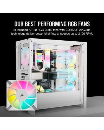 Корпус Corsair 4000D RGB Airflow White (CC-9011241-WW)