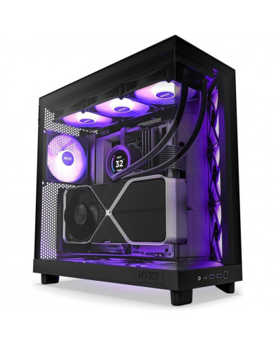 Корпус NZXT H6 FLOW RGB ALL Black (CC-H61FB-R1)