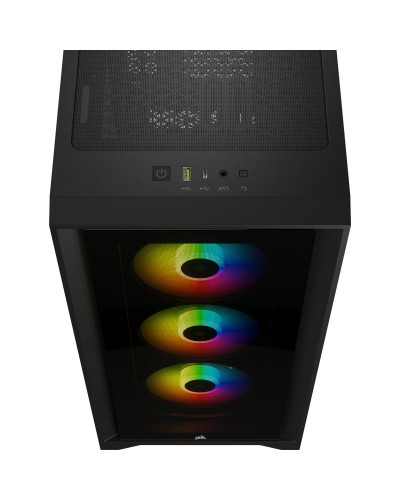 Корпус Corsair iCUE 4000X RGB Tempered Glass Black (CC-9011204-WW)