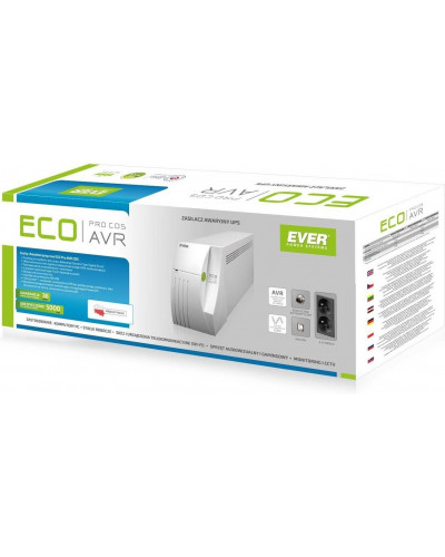 Лінійно-інтерактивне ДБЖ EVER ECO PRO 1200 AVR CDS (W/EAVRTO-001K20/00)