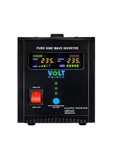 Гібридне ДБЖ/інвертор Volt Polska SINUS PRO 500E 12/230V 350/500W (3SP090512B)