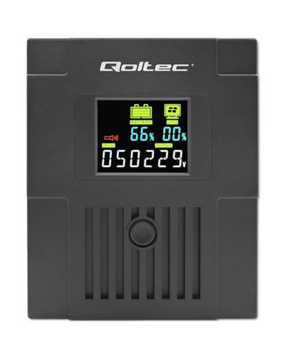 лінійно-інтерактивне ДБЖ Qoltec Monolith LCD 2000VA/1200W (53771)